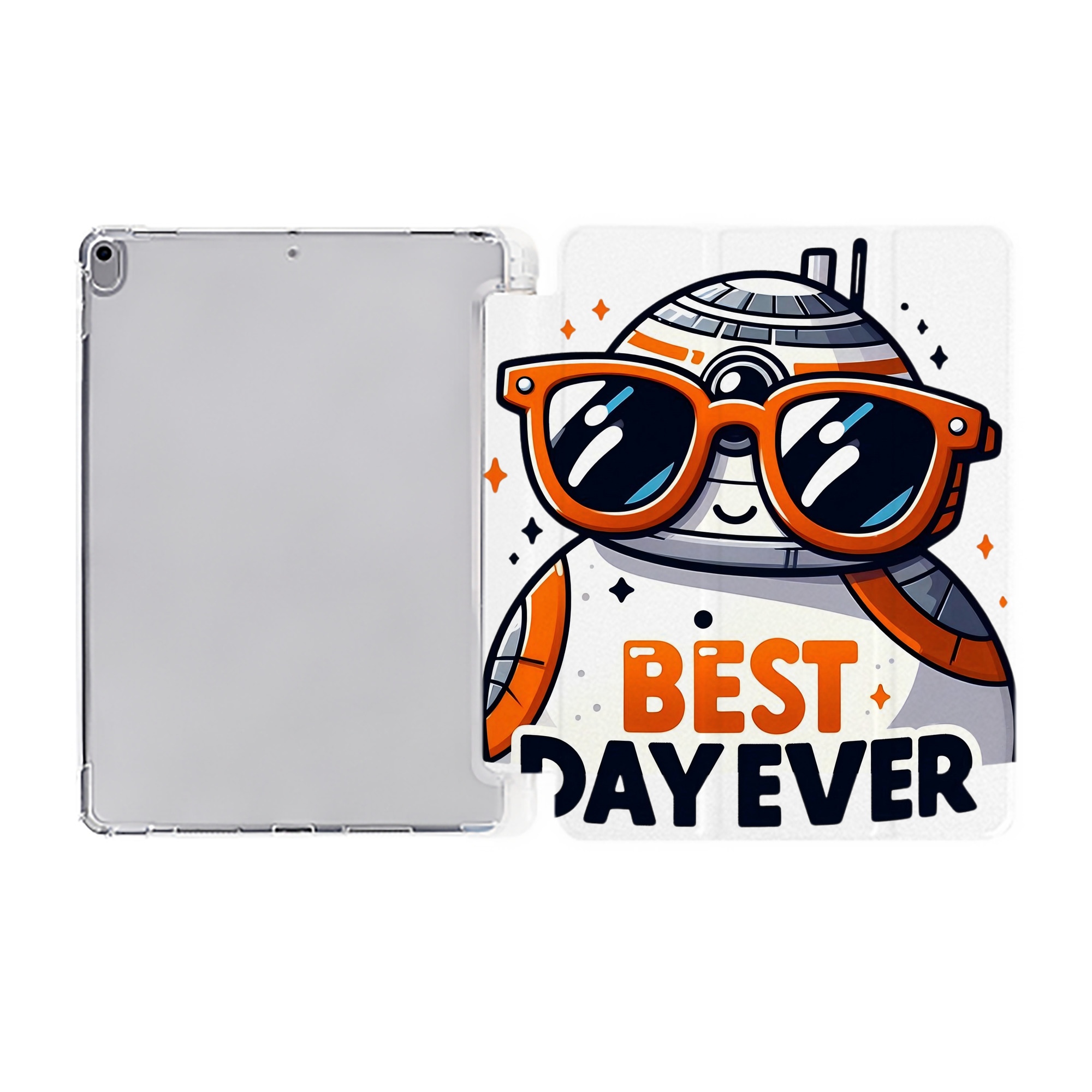 （画像用） スター・ウォーズ Star Wars IPad ケース ペン収納付き 三つ折りスタンド PUレザー×シリコン 対応機種9.5/10.5/10.9インチ